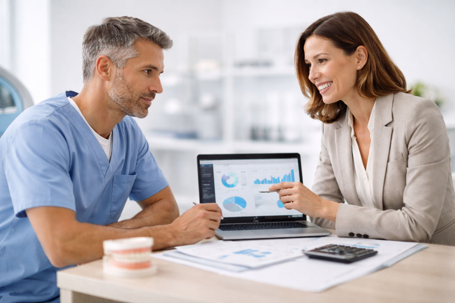 Steuerberatung für einen Zahnarzt in seiner Praxis